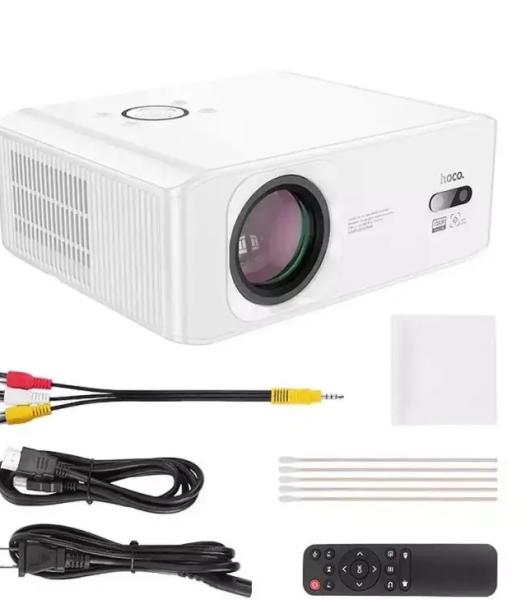 HOCO Projecteur Full HD DT3 Blanc Android Wi Fi Bluetooth 1080P